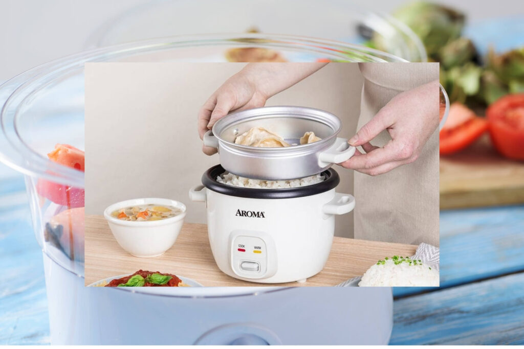 ceramic coating electric food steamer cooker